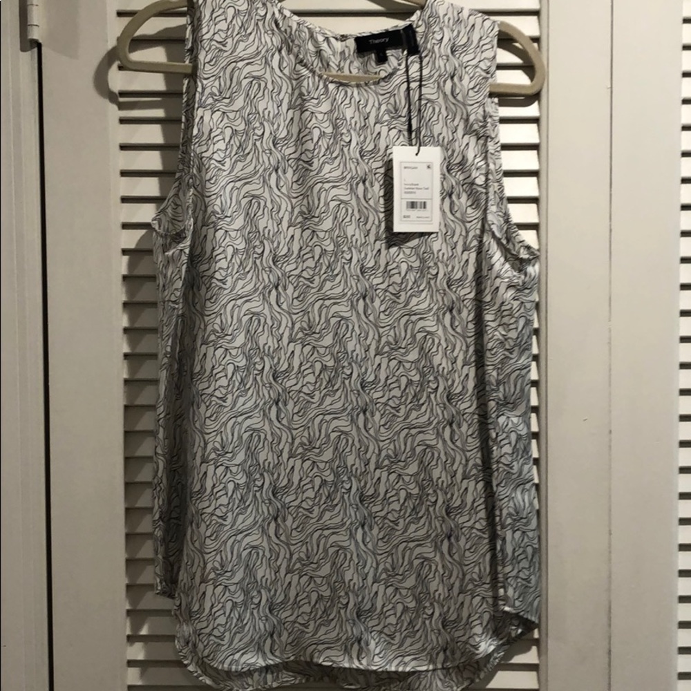 Theory Bringham Summer Silk Wave Shell